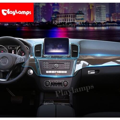 Stickers For Mercedes Benz GLE GLS 320 400 TPU Interior Sticker Transparent Protective Film for Mercedes Console Accessories