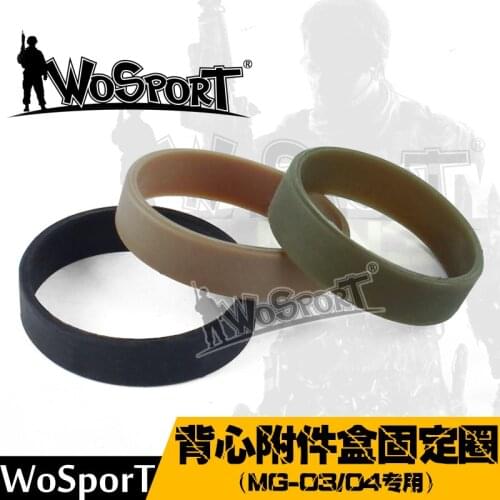 Tactical Fixed Ring for Vest Accessories Boxes Bag Tape Outdoor MG-03/04 Mag Pouch Pure Silicone Tape Band