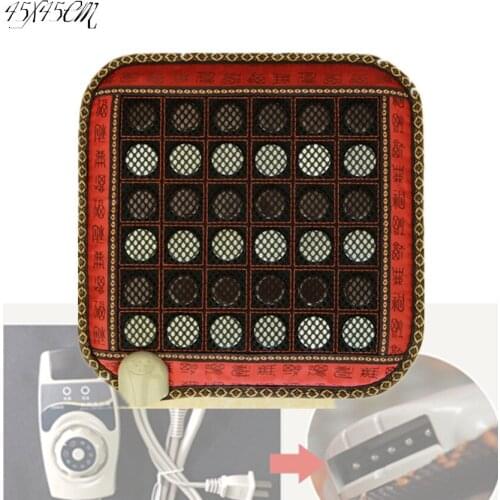 Thermal massage cushion heating electric hot stone sofa used jade hot new products 45*45CM