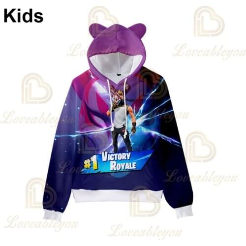 Battles Cartoon Tops Teen Clothes 8 To 19 Years Kids Sweatshirt Shooter Game 3D Printed Men and Women Hoodie