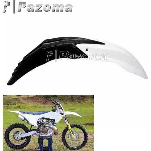 PAZOMA Black and White Front Fender For Honda CRF 100F 2004-2012 Plastic Motorcycle Mudguard