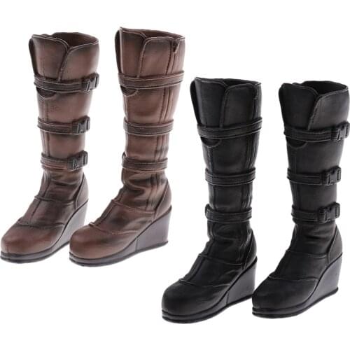 1/6 Scale Woman Knee High Boots Shoes for 12inch Female Figures or Doll Toys