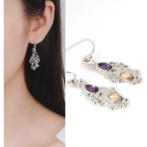 Korean Style Flower Earrring for Women Vintage Bling Pear Shaped Zirconia Stud Earring Wedding Brincos Bijoux Gift 2021