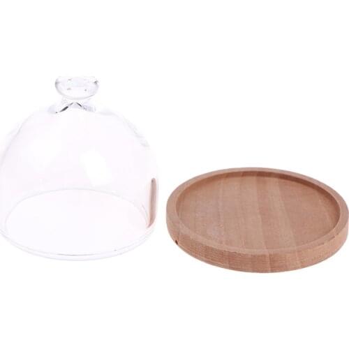 1pcs 1:12 Dollhouse Miniature Candy Jar Glass Dessert Fruit Tray Doll House Decor Toy Dollhouse Accessories