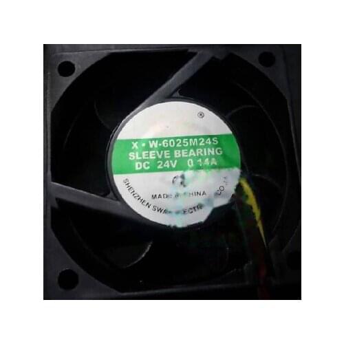 1pc fan new X.W-6025M24S DC24V 0.14A C6025M24BPLB-2A-7 freeship