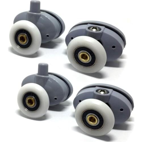 8 x Butterfly Single Shower Door Rollers/Runners/Wheels/Pulleys 23mm wheel