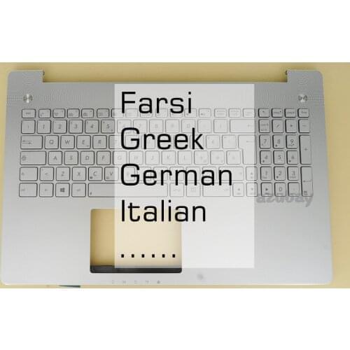 Italian IT Greek German Farsi Keyboard Palmrest Case For Asus N550 N550J N550JA N550JK N550JV N550JX N550L N550LF Q550LF Backlit