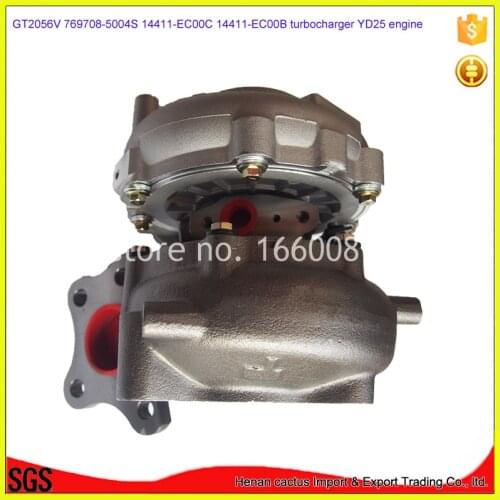 GT2056V electric turbine 14411-EB70C 767720-0001 turbocharger 14411EC00C turbo supercharger For Nissan YD25