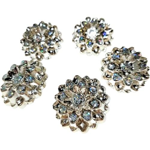 HL 5pcs 25mm plating buttons shirt shank apparel sewing accessories DIY crafts garment supplies