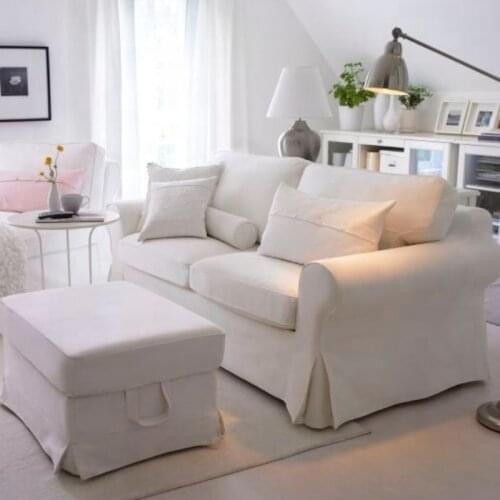 Customized Colorful Fabric Ektorp Series Chair Cover Cushion Cover Loveseat Sofa Cover Replacement