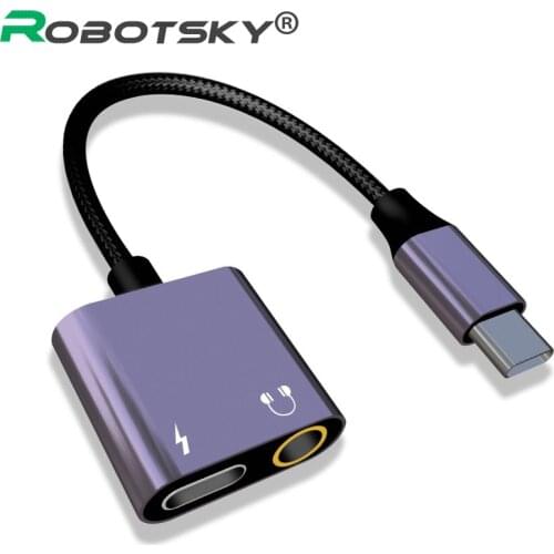 USB C to 3.5mm Jack Type C Cable Adapter For Huawei P20 Pro Xiaomi Mi 6 8 Note3 Mix USB Type C 3.5mm AUX Earphone Converter