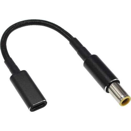 For Lenovo ThinkPad Type-C To 7.9x5.4mm Cable PD Power Adapter Charging DC Cord 100W USB-C Charger 7.9*5.5mm