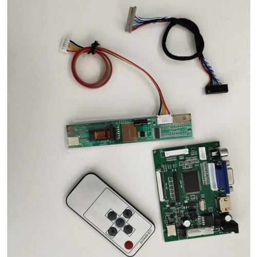 Kit Work for LP121X04 1024x768 SCREEN HDMI-compatible VGA 2AV DIY LVDS LCD monitor driver panel remote 20pin AV Controller Board