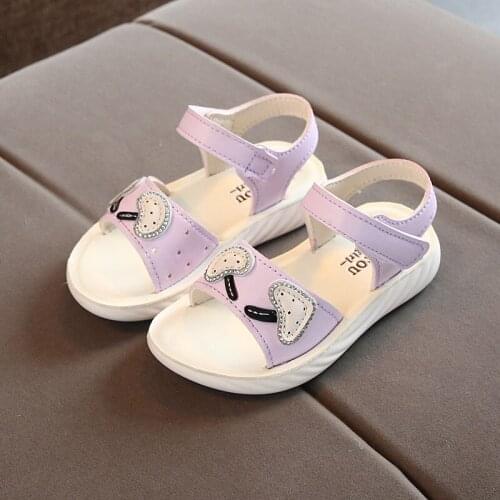 2020 summer fashion childrens soft bottom baby sandals girls sandals childrens princess beach shoes