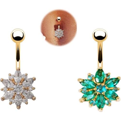 Fashion Jewelry Exquisite Umbilical Ring Gold Human Popular belly body piercing