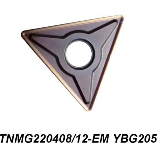 Original TNMG 220408 220412 TNMG220408-EM TNMG220412-EM YBG205 Processing Stainless Steel Turning Tool Of CNC Carbide Insert