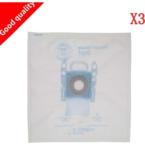 3 pack vacuum cleaner dust bag replacement for Bosch Microfibre Type G GXXL GXL MegaAir SuperTex BBZ41FGXXL