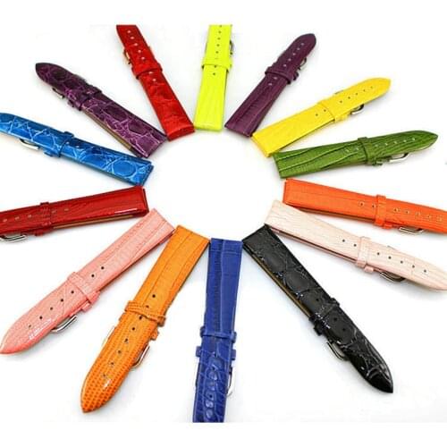 Free Tool Watchbands Genuine Leather Melissa Watch Strap Royal Crown Watch Strap Watch Belt 12mm 14mm 16mm 18mm 20mm 22mm