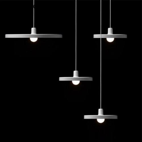 Modern Record Disc Pendant Lights Loft Led Hanging Lamp Aluminum Fixtures for Dining Room Kitchen Home Lighting Luminaire Decor