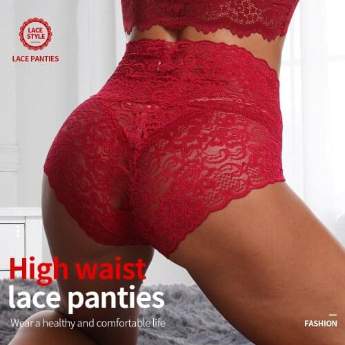 Women Panties Plus Size Seamless Lace Panties Bikini Sexy Briefs Tanga Butt Lift Underpants Underwear shaperwear Female Lingerie