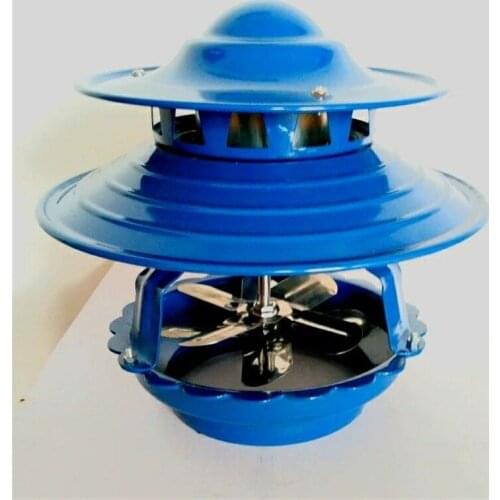 100W Chimney Fan Thickened Cast Iron Base Induced Draft Fan Double-layer 8 Blades Motor Heat Dustproof Durable High Power