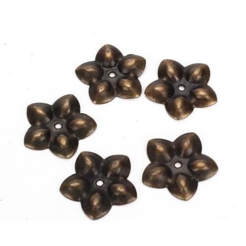 Replacement Plum Blossom Upholstery Nails Tacks Studs Pins Vintage Bronze Decorative (Pack of 100)