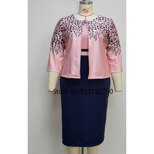 Fashion Outfits African Dresses for Women 2 Piece Set African Clothes Long Sleeve Coat Outwear+Tank Dress Sets 2021 Autumn Suits