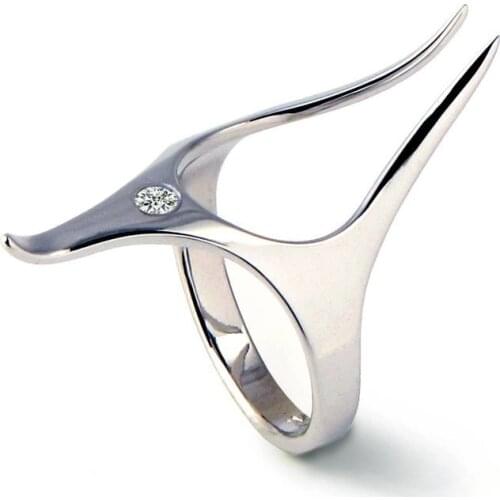 2021 3D Bird Dove Womens Ring Cool Stuff Jewelry Bijouterie Female Wedding Accessories Dog Shape Jewellery verstellbarer ring