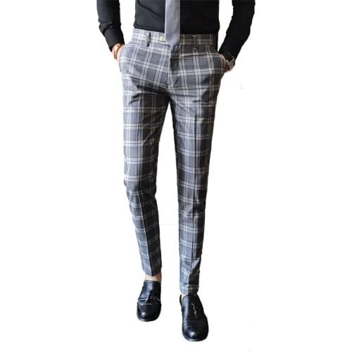 Мужские брюки в клетку ZWTY China At AliExpress