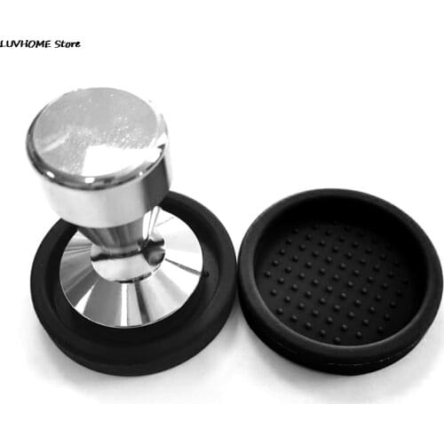 1PCS Black Silicone Round Coffee Tamper Mat Espresso Diameter NO Coffee Tamper