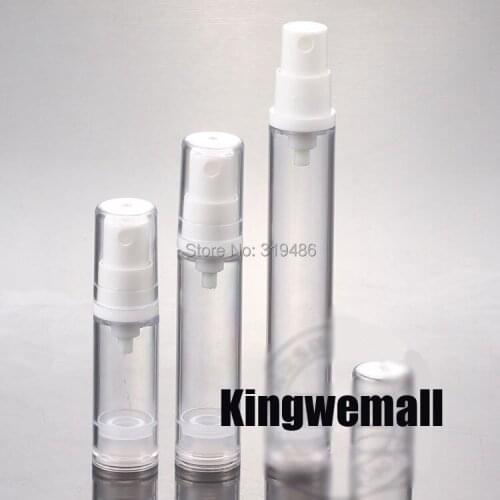 10ml transparent airless vacuum pump lotion bottle with sprayer used for Cosmetic Container,vacuum spray bottle