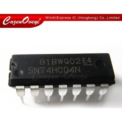 10pcs/lot 74HC04 74HC04N SN74HC04N DIP-14 In Stock