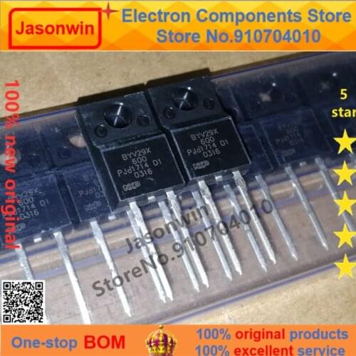 100% nuevo 50 unids/lote original diode BYV29X-600 10A600V BYV29X TO-220F-2 Transistor