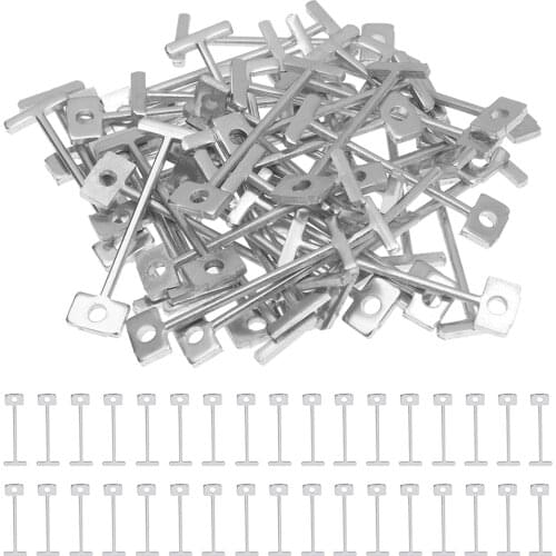 100Pcs Level Wedges Tile Spacers for Flooring Wall Tile Carrelage Level Replaceable Steel Needles Locator Spacers Plier