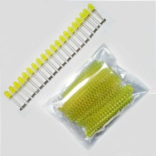 YELLOW LED 5mm Siamese lamp beads Electronic light boxes super bright Rectifier regulator Light Emitting Diode 1000pcs