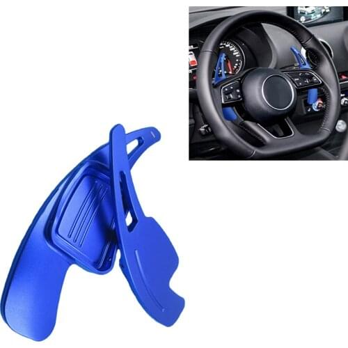 2pcs/lot Aluminum Shift Paddle Steering Wheel Shift Paddle Shifter Extension For Audi A4L A5 Q7 TT TTS S4 Q2 S3 2015 2016 2017