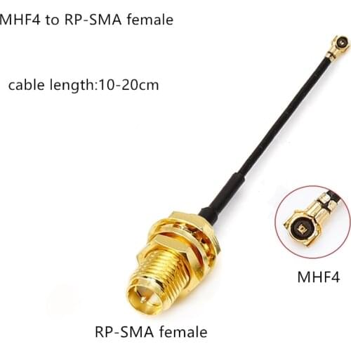 2pcs/lot For EM7455 EM7430 EM06-E EM06-J SIM7912G-M2 SIM7906E-M2 MHF4 to RP-SMA female pigtial PR-SMA to IPEX4 adapter cable