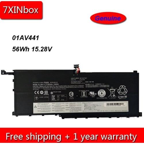7XINbox 56Wh 15.28V Genu 01AV410 01AV441 01AV409 Laptop Battery For Lenovo ThinkPad X1C Yoga Carbon Gen 6 SB10K97566 SB10K97567