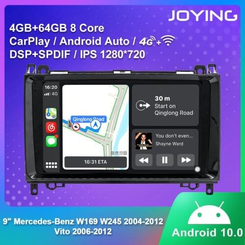 Android 10.0 Car Radio 9 inch head unit GPS Navigation4GB RDS IPS autoradio for Mercedes-Benz W169 W245 2004-2012 Vito 2006-2016