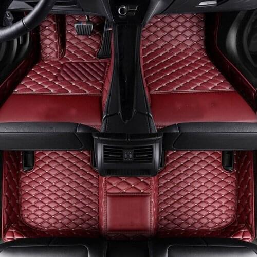 Car floor mats for Hyundai newTucson Sonata NF Coupe Azera Verna EVElantra Mistra All Santafe Elantra Verna carpet floor line