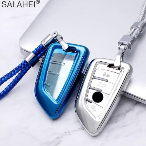 Car Key Case For BMW 1 2 5 Series 218i X1 F48 X5 X6 F15 3 Buttons Smart Remote Fob Cover Protection Bag Car Interior Styling