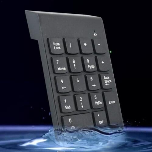 Wireless Numeric Keyboard Lightweight Chocolate 2.4g Wireless Numeric Keyboard Accounting Teller Laptop Tablet Numeric Keyboard