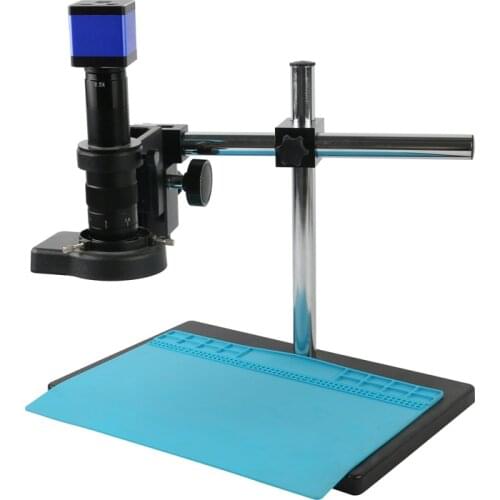 5.0MP SONY IMX335 1080P HDMI Industrial Measurement Electronic Digital Microscope Camera+Zoom 180X 300X For PCB Soldering