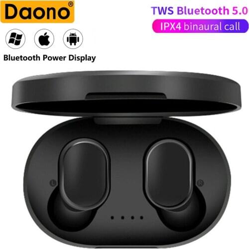 DAONO A6S TWS Bluetooth Earphone Wireless Headphone Stereo Headset sport Earbuds microphone with charging box for smartphone