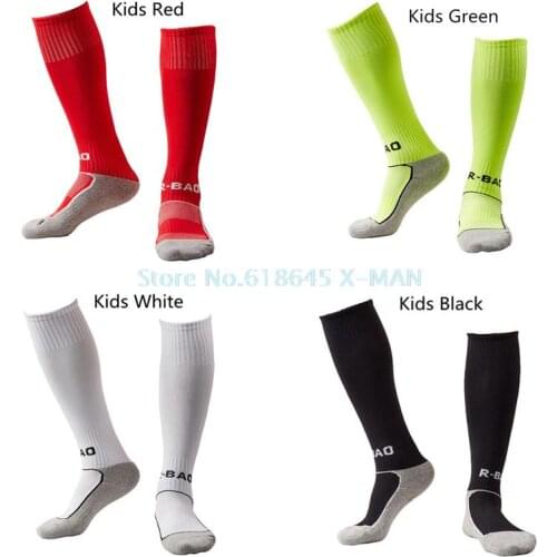 Knee Kids Football Socks Sports Boys Running Soccer Socks Black Breathable Soft Child Kids Football Socks L009