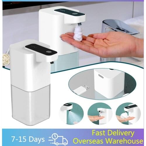 Home Multifunction Automatic Soap Dispenser Touchless Infrared Sensor Rechargeable Soap Foaming Dispenser for Bathroom Kitchen