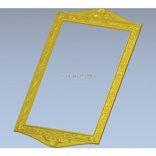 Square Picture frame Frame_46 3d model design exclusive oval frame relief for cnc machine in STL file format