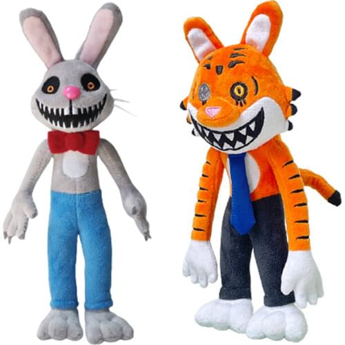 Mr. Hopps Playhouse 2 Plush Animal Horror Rabbit Plush Doll Cute Bunny Mr Hopp Soft Toys Kids Birthday Gifts for Children Girls