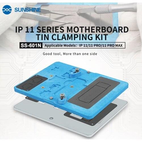 Sunshine SS601N motherboard tin planting platform for iphone11 Pro Max planting fixture magnetic double-sided maintenance tool