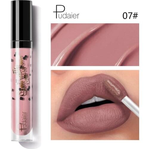 PUDAIER Matte Lipstick Red Nud Lipstick Brand Makeup Lipstick Matte Long Lasting Waterproof/Water-Resistant Cosmetic Gift